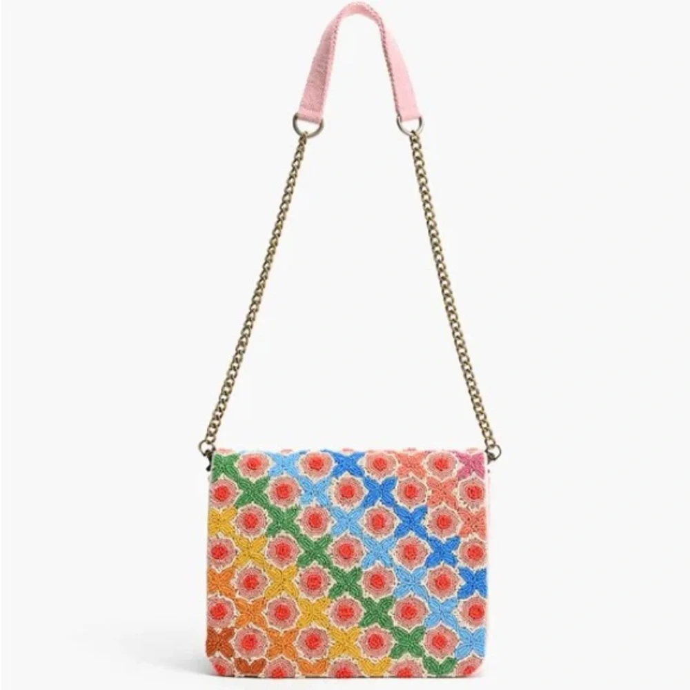 Beaded Handmade Colorful Floral Women's Bag - Picture 1 of 6